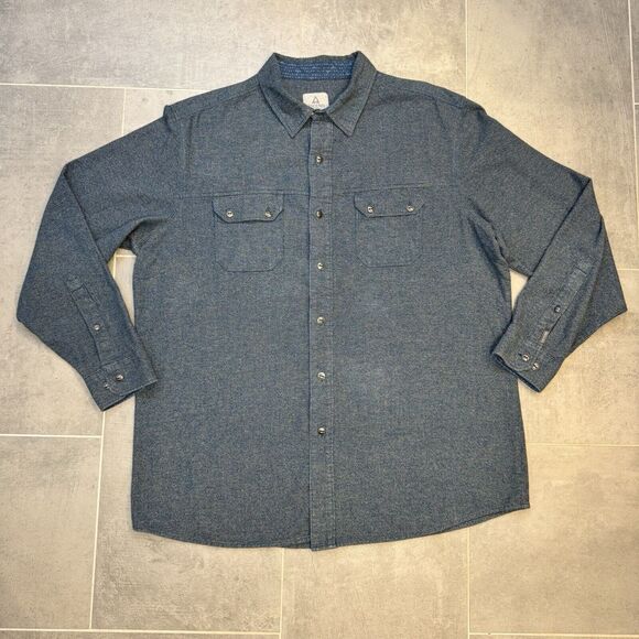 Ascend Legion Long Sleeve Button-Front Collared Knit Shirt Men's XL - Picture 1 of 11